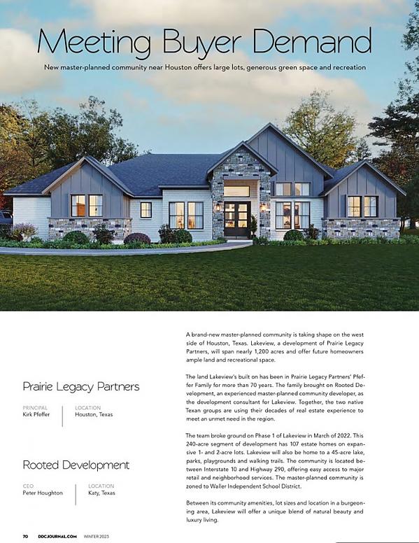 Lakeview in Design Develop Construct Magazine