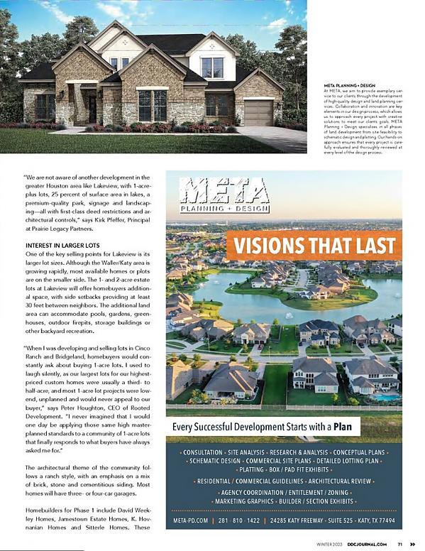 Lakeview in Design Develop Construct Magazine
